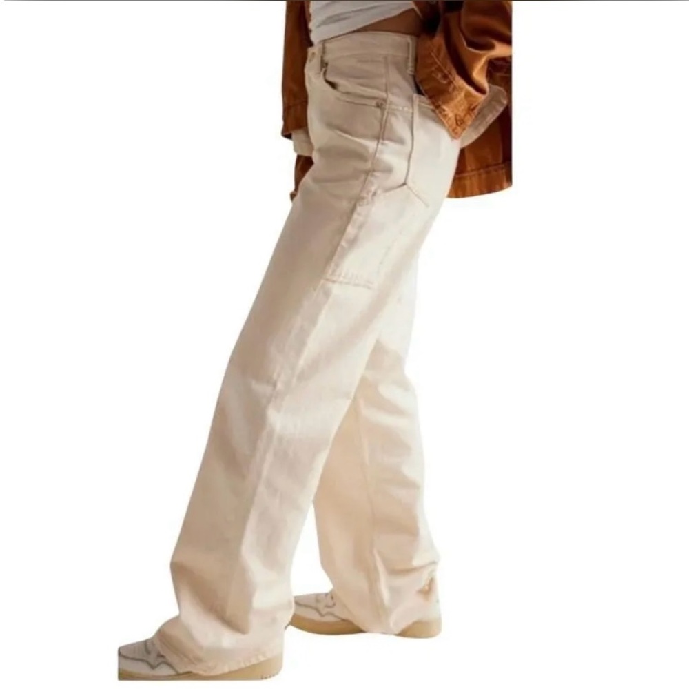 We The Free Cream High-Rise Pants - Picture 3 of 4